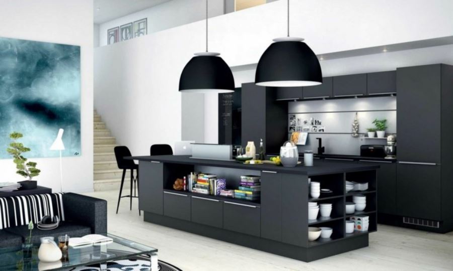 cocina gris antracita moderna cocina gris antracita moderna
